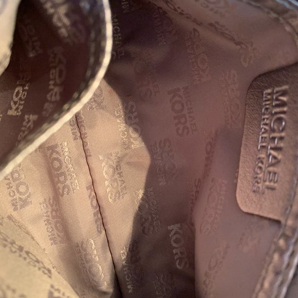 Michael Kors Gunmetal Cosmetic Purse